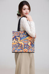 حقيبة توت بطباعة جمل — للتسوق و للعمل و للمدرسة