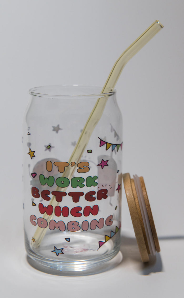 كوب زجاجي للبرجر والكولا - 16 أونصة. أدوات شرب ممتعة وأنيقة