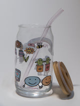 كوب فريندز الزجاجي - 16 أونصة. لأفضل الأصدقاء