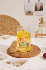 كوب "وقت السفر" الزجاجي – 16 أونصة. مستوحى من المغامرة	