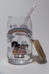 كوب فريندز الزجاجي - 16 أونصة. لأفضل الأصدقاء