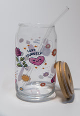 كوب بطبعة زهور – 16 أونصة أواني الشرب مستوحاة من الأزهار
