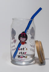 كوب بطبعة دمية – 16 أونصة. أدوات شرب لطيفة وغريبة الأطوار